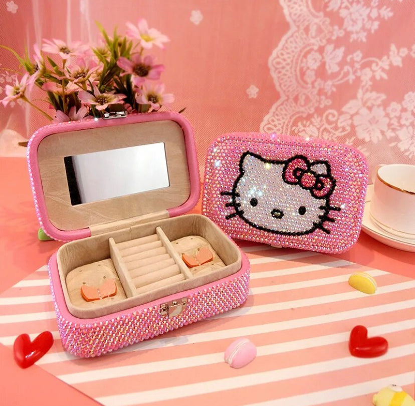 SANRIO HELLO KITTY BEDAZZLED JEWLERY BOX 