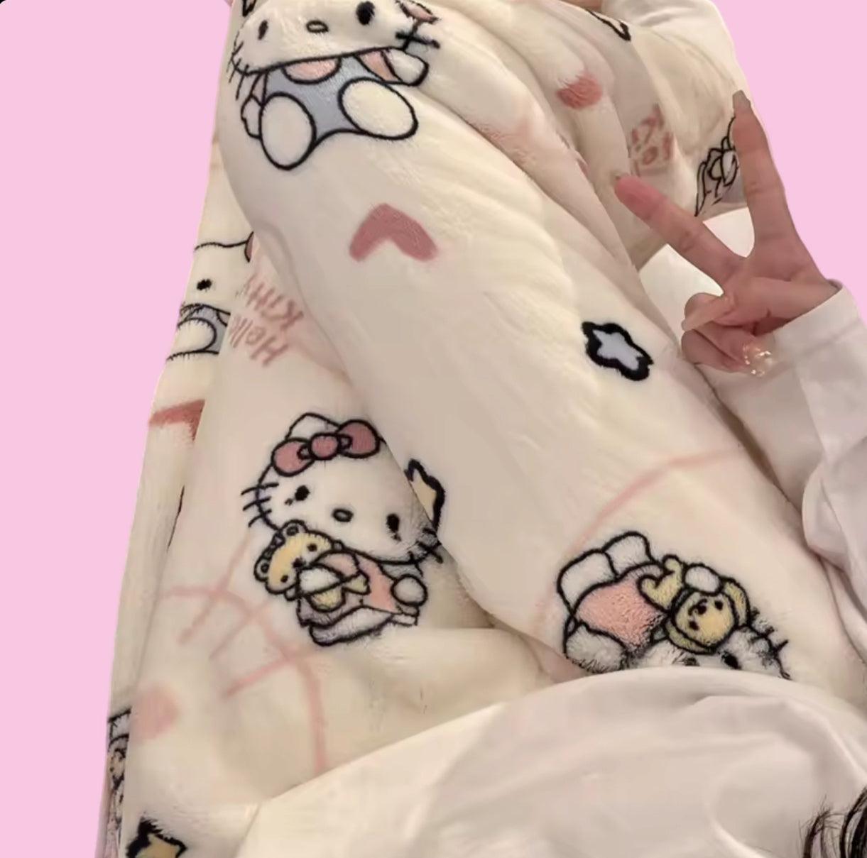SANRIO HELLO KITTY FURRY PAJAMA PANTS