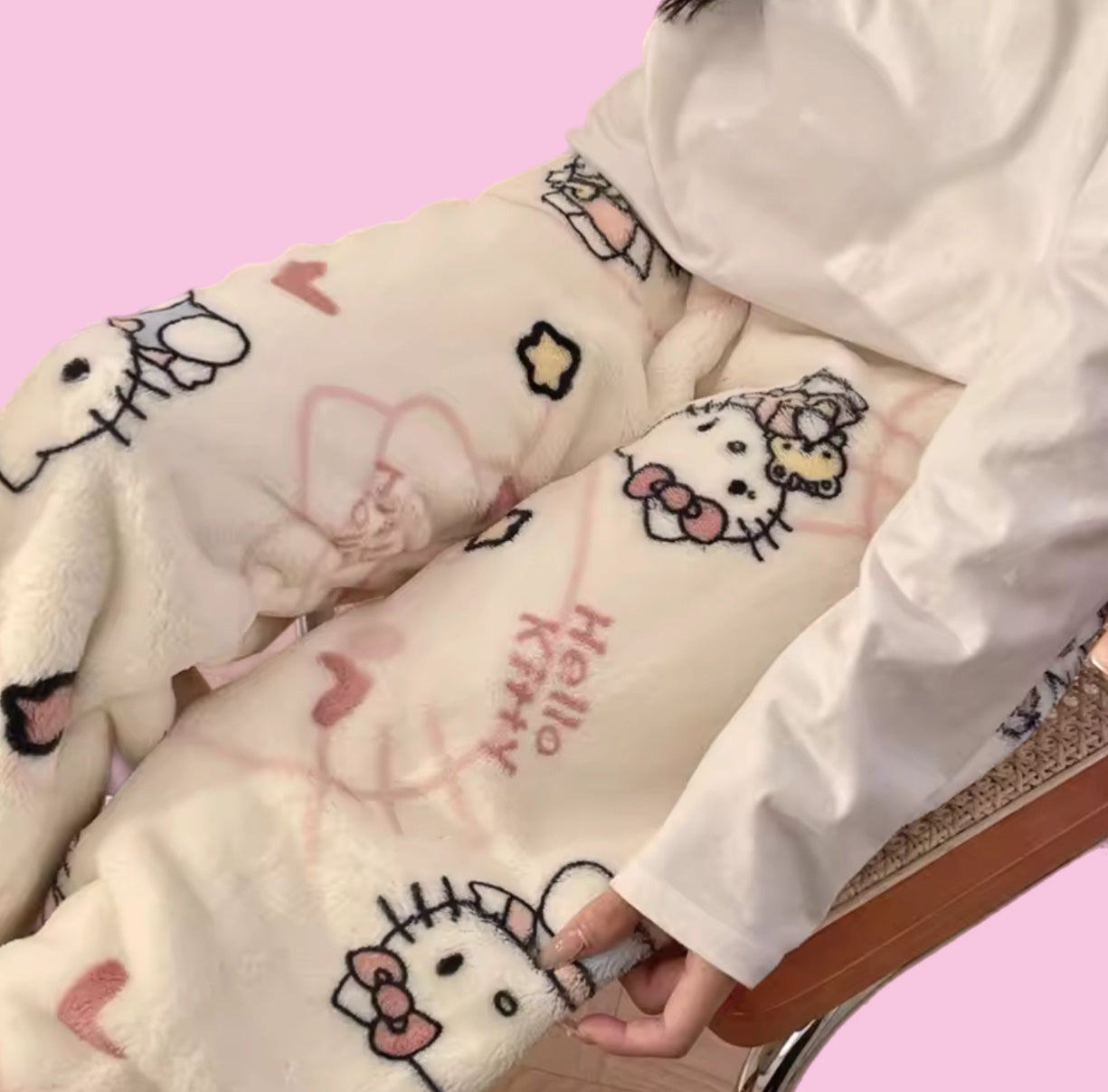 SANRIO HELLO KITTY FURRY PAJAMA PANTS