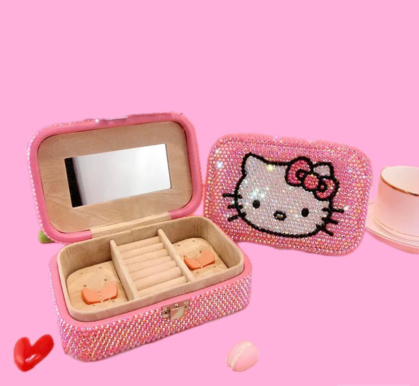 SANRIO HELLO KITTY BEDAZZLED JEWLERY BOX 
