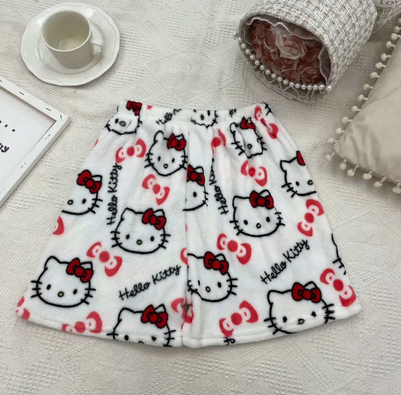 SANRIO HELLO KITTY PAJAMA SHORTS.