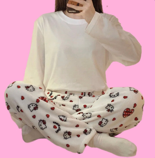 SANRIO HELLO KITTY PAJAMA PANTS.