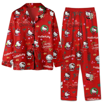 SANRIO CHRISTMAS HELLO KITTY PAJAMA SET.