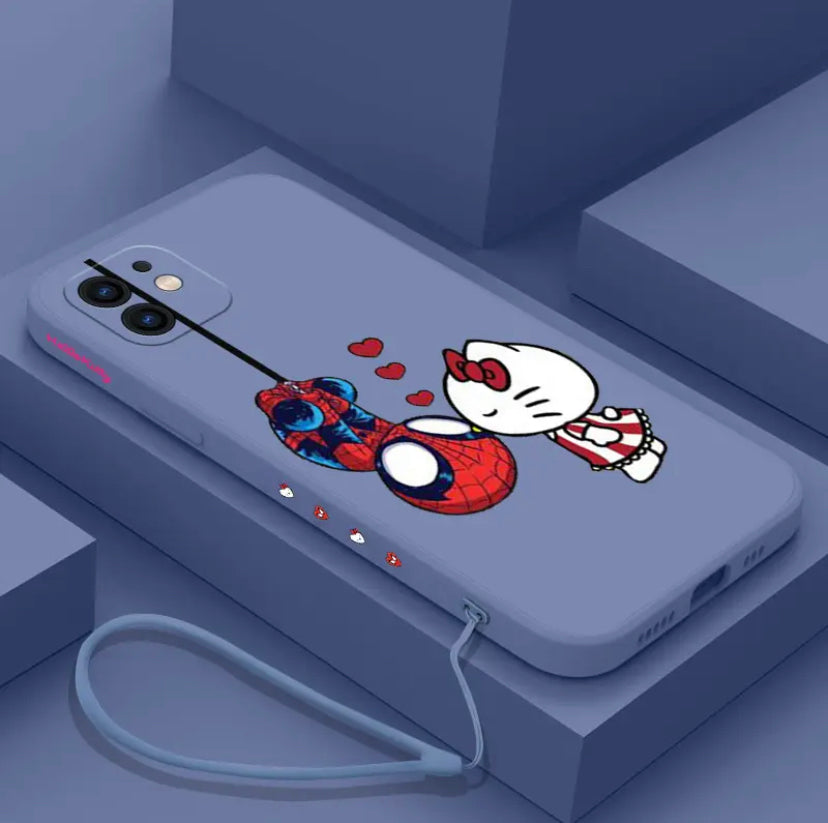 SANRIO SPIDERMAN X HELLO KITTY PHONE CASE ‎