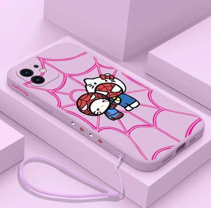 SANRIO SPIDERMAN X HELLO KITTY PHONE CASE ‎