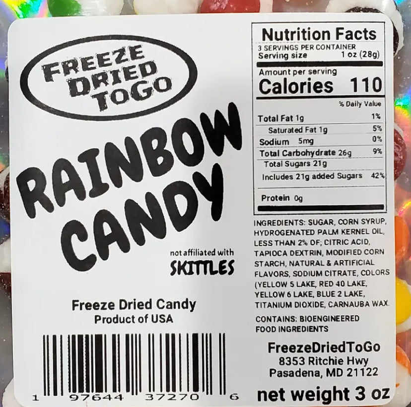 FREEZE DRIED RAINBOW SKITTLES ㅤ’