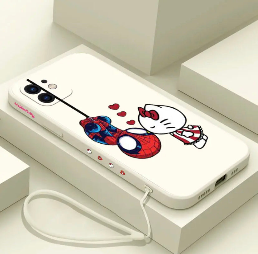 SANRIO SPIDERMAN X HELLO KITTY PHONE CASE ‎