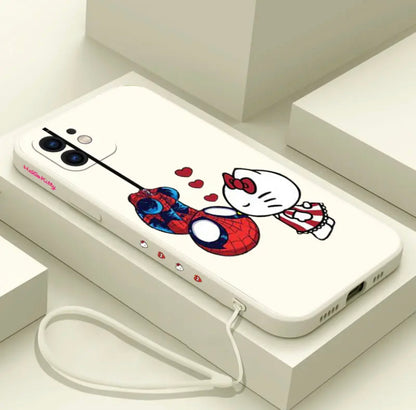 SANRIO SPIDERMAN X HELLO KITTY PHONE CASE ‎