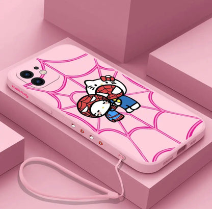 SANRIO SPIDERMAN X HELLO KITTY PHONE CASE ‎