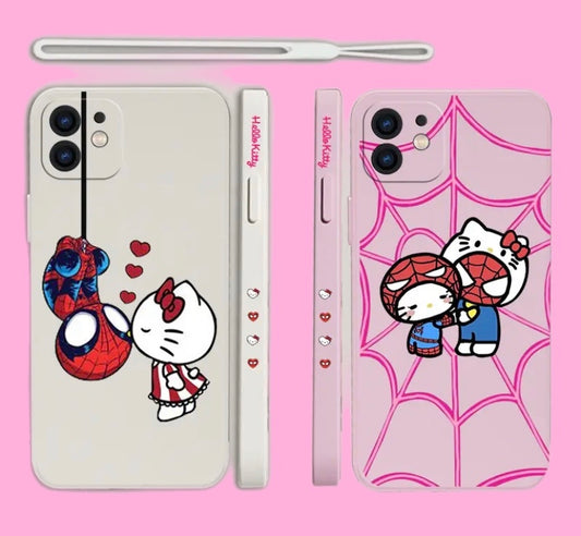 SANRIO SPIDERMAN X HELLO KITTY PHONE CASE ‎