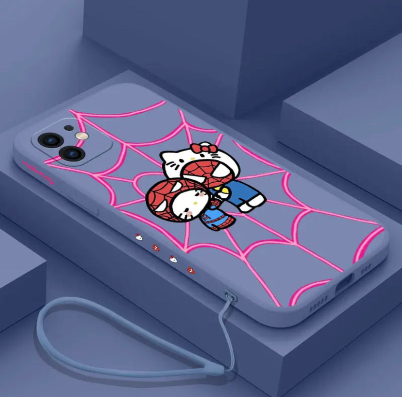 SANRIO SPIDERMAN X HELLO KITTY PHONE CASE ‎