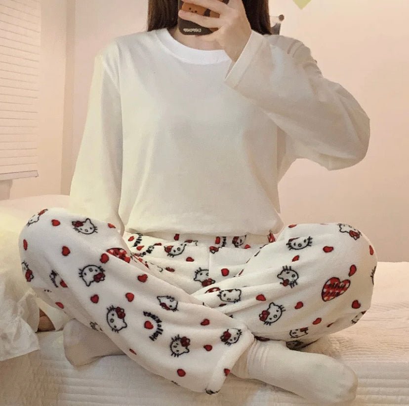 SANRIO HELLO KITTY PAJAMA PANTS.