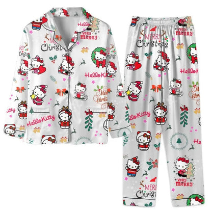 SANRIO CHRISTMAS HELLO KITTY PAJAMA SET.