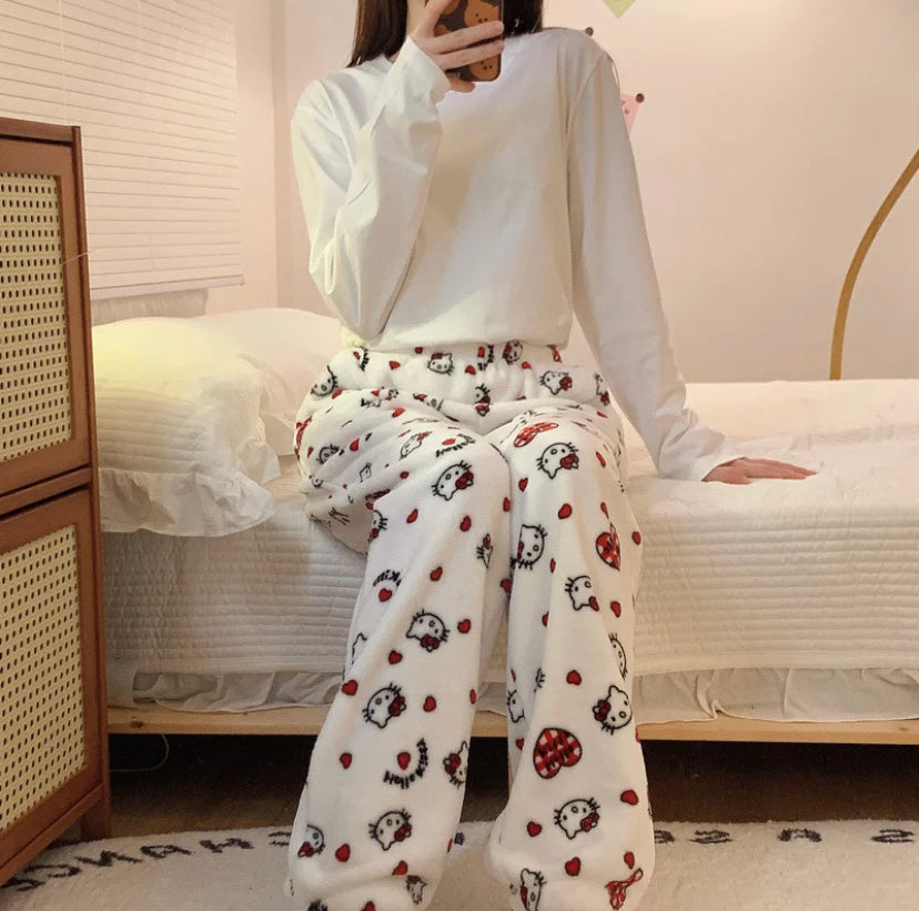 SANRIO HELLO KITTY PAJAMA PANTS.