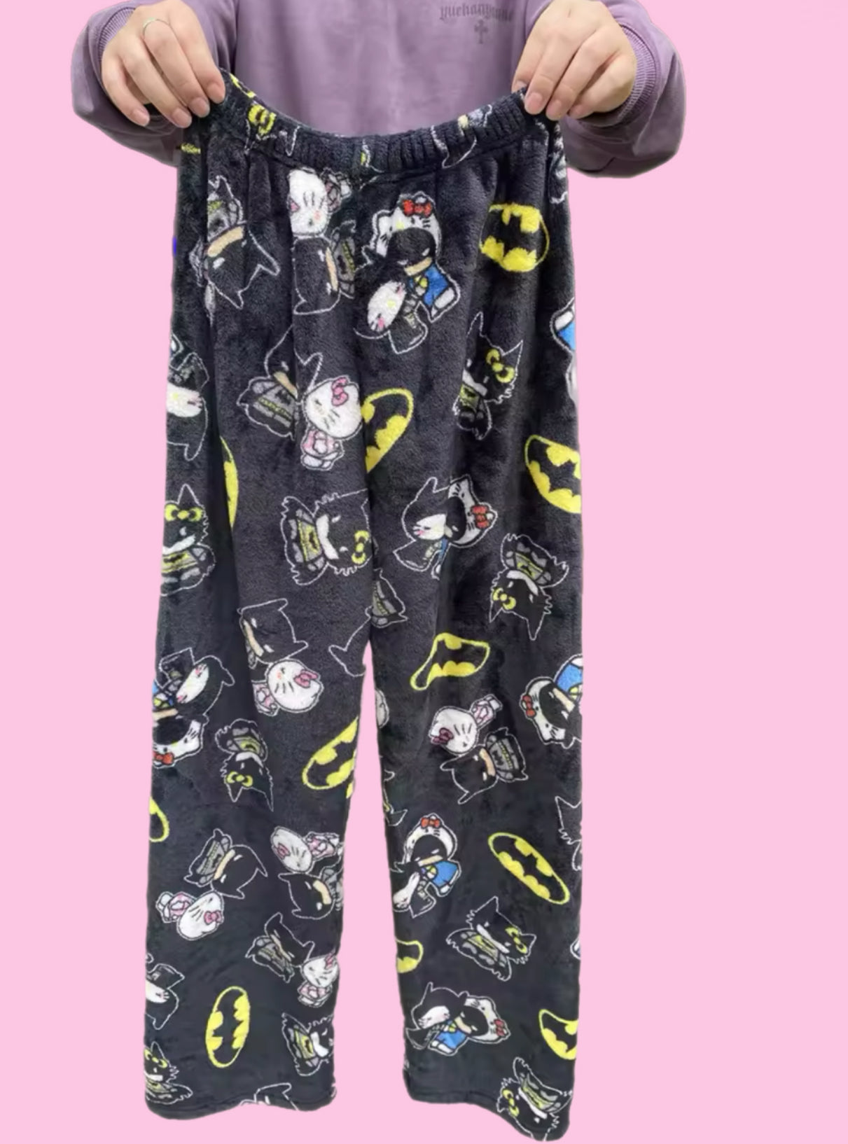 SANRIO HELLO KITTY X BATMAN PAJAMA PANTS