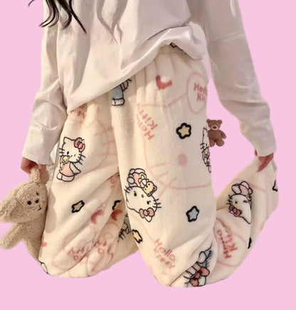 SANRIO HELLO KITTY FURRY PAJAMA PANTS