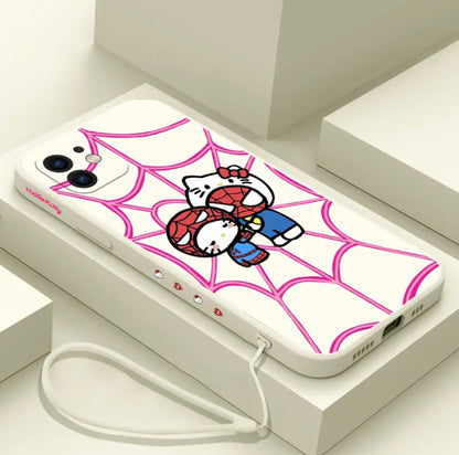 SANRIO SPIDERMAN X HELLO KITTY PHONE CASE ‎