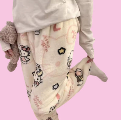 SANRIO HELLO KITTY FURRY PAJAMA PANTS