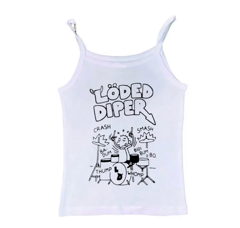 DIARY OF THE WIMPY KID LODED DIPER CROPPED TEE.