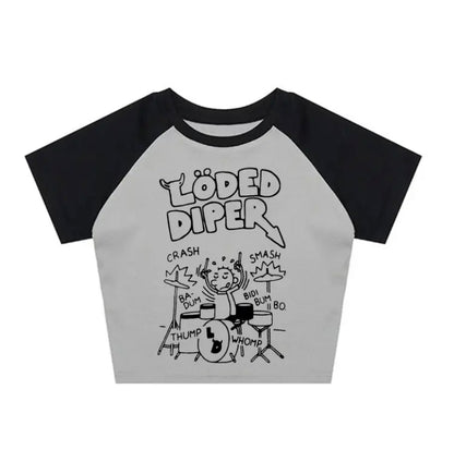 DIARY OF THE WIMPY KID LODED DIPER CROPPED TEE.